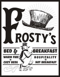12.5" x 16" Metal Tin Sign for Frosty's Inn (9309)