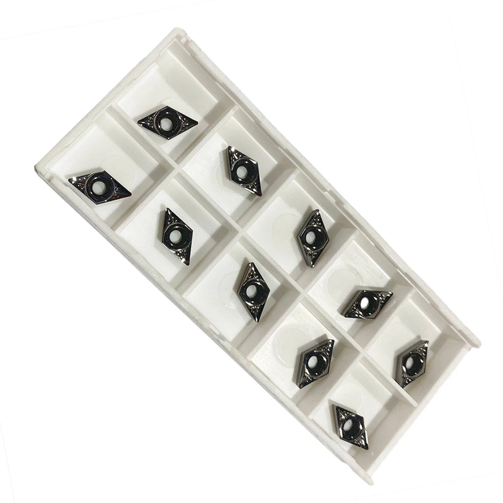 10pcs DCGT070202AK N01 Carbide Lathe Insert for Aluminium Cutting