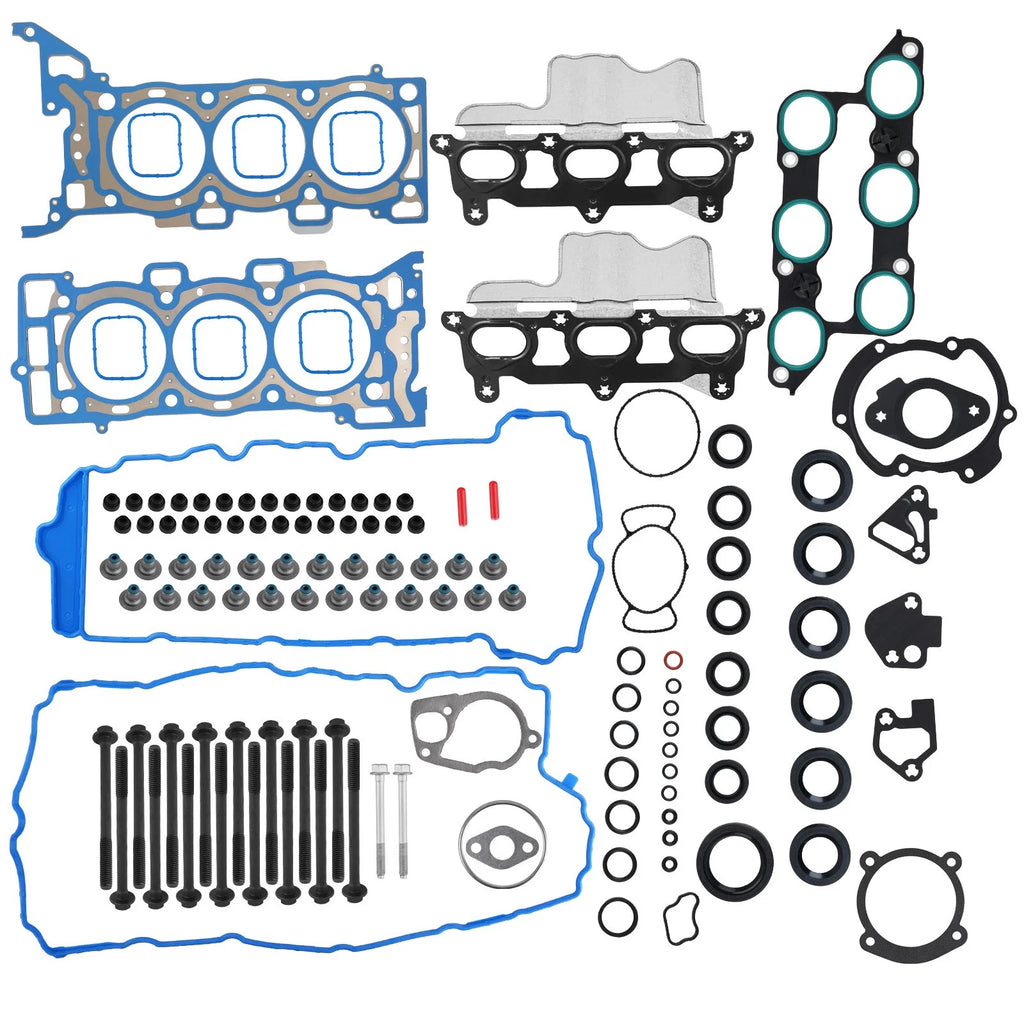 Full Gasket Set with Head Bolts for Chevy Traverse, Buick Enclave, GMC 3.6L (2009–2016)