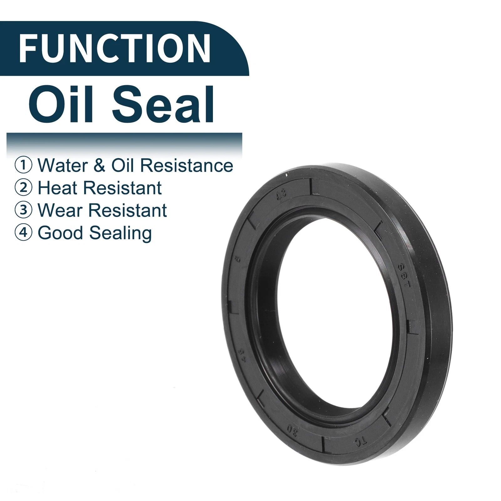 Set of 5 Oil Seal Rotary Shaft Seal NBR Rubber 30x45x6mm