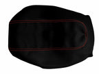Carbon Fiber Console Lid Cover for Dodge Intrepid (1998–2004) Black Red Stitch
