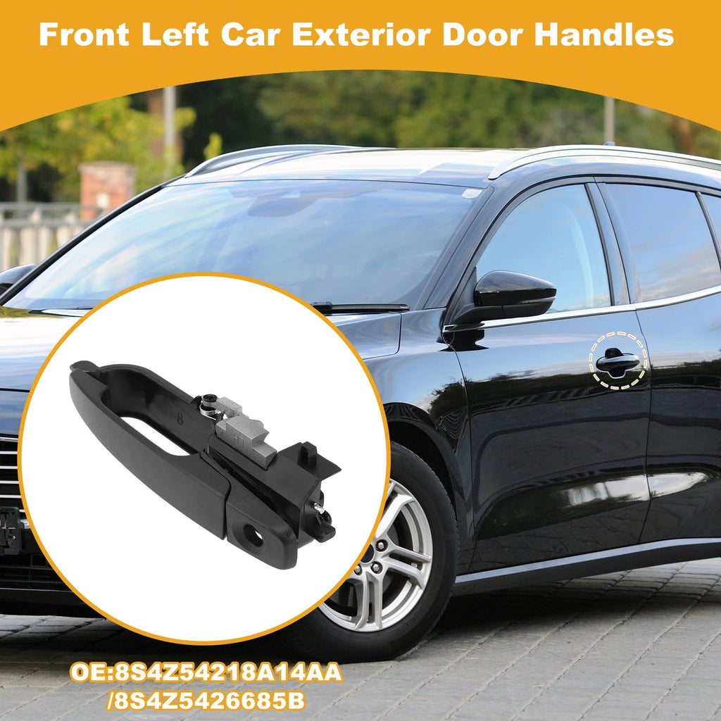 Front Left Door Handle No. 8S4Z54218A14AA for Ford Focus (2008–2011) Black