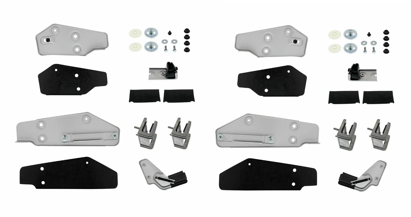 Door Glass Mounting Bracket Guide Kit Left Right for Ford Mustang (1969–1970)