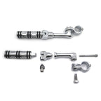 Chrome Edge 4.5" Footrest Peg Kit for Harley Touring Sportster (1.25")