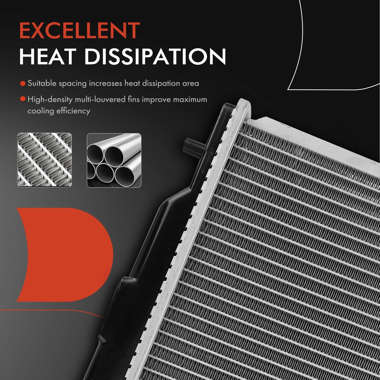 Radiator with Trans Oil Cooler for Honda Prelude (1992–1996)