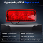 Rear Roof Mounted Third Brake Light for Ford E-150 E-250 E-350 (1992–2022) 923-290