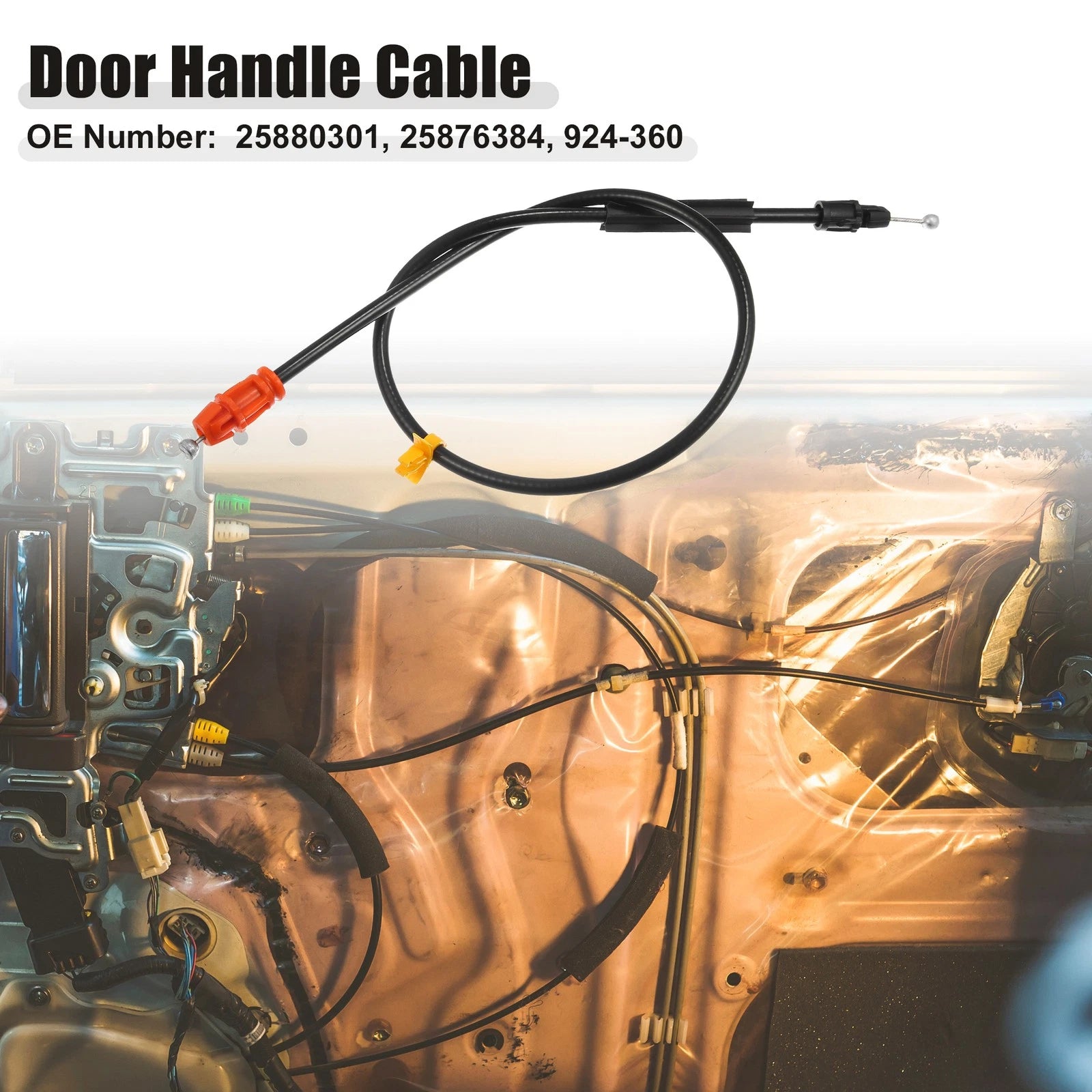 Car Door Latch Cable for Chevrolet (Fits 25.8" Models)