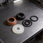 2 Sets of Leather Sleeves for Type 75 Hand Pumps with Silicone Gaskets