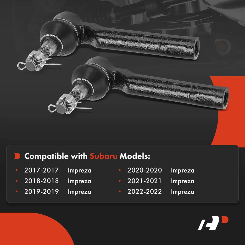 2X Front Outer Side Tie Rod End for Subaru Impreza (2017-2022)