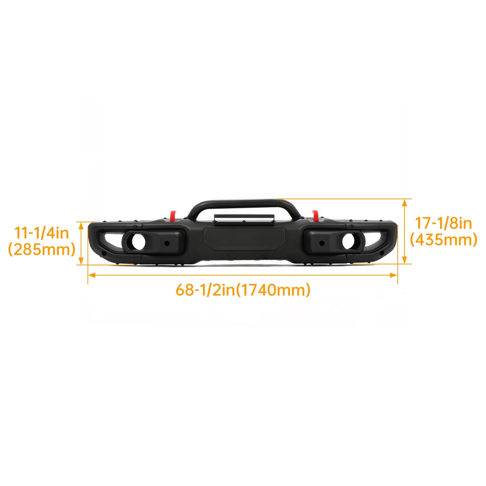 Front Bumper Kit with Sensors for Jeep Wrangler JL Gladiator (2018-2024)