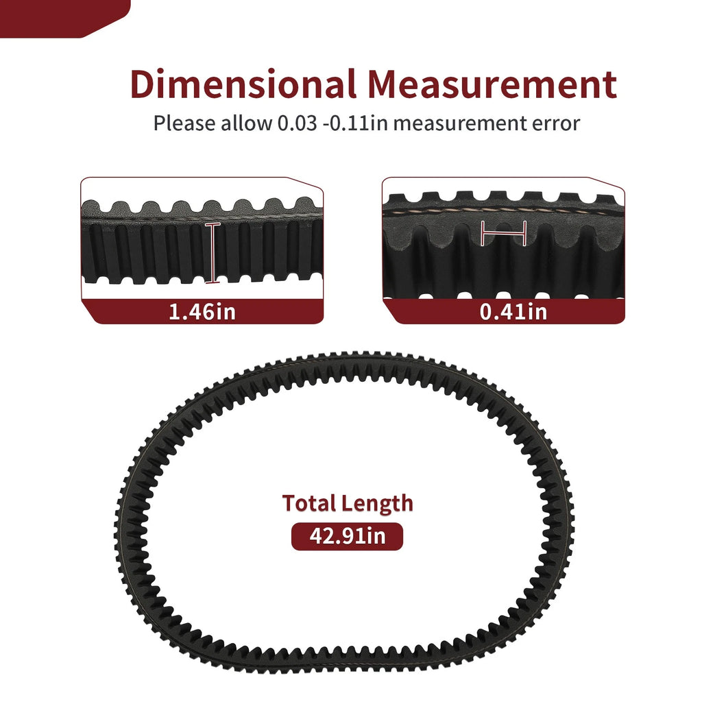 Clutch Drive V-Belt B4J-17641-00-00 for Yamaha Wolverine RMAX2 RMAX4 (2021–2024)