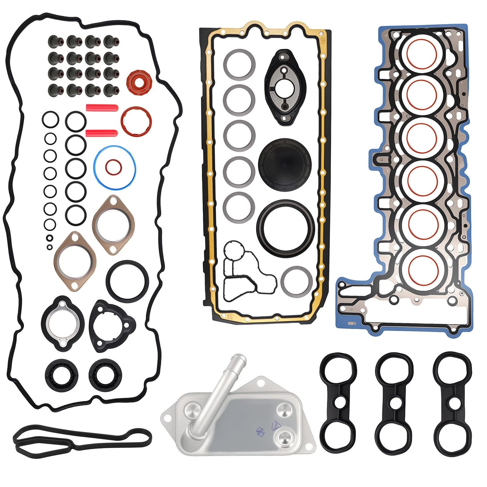 Complete Gasket Kit Including Oil Cooler for BMW 128i (2008–2013)