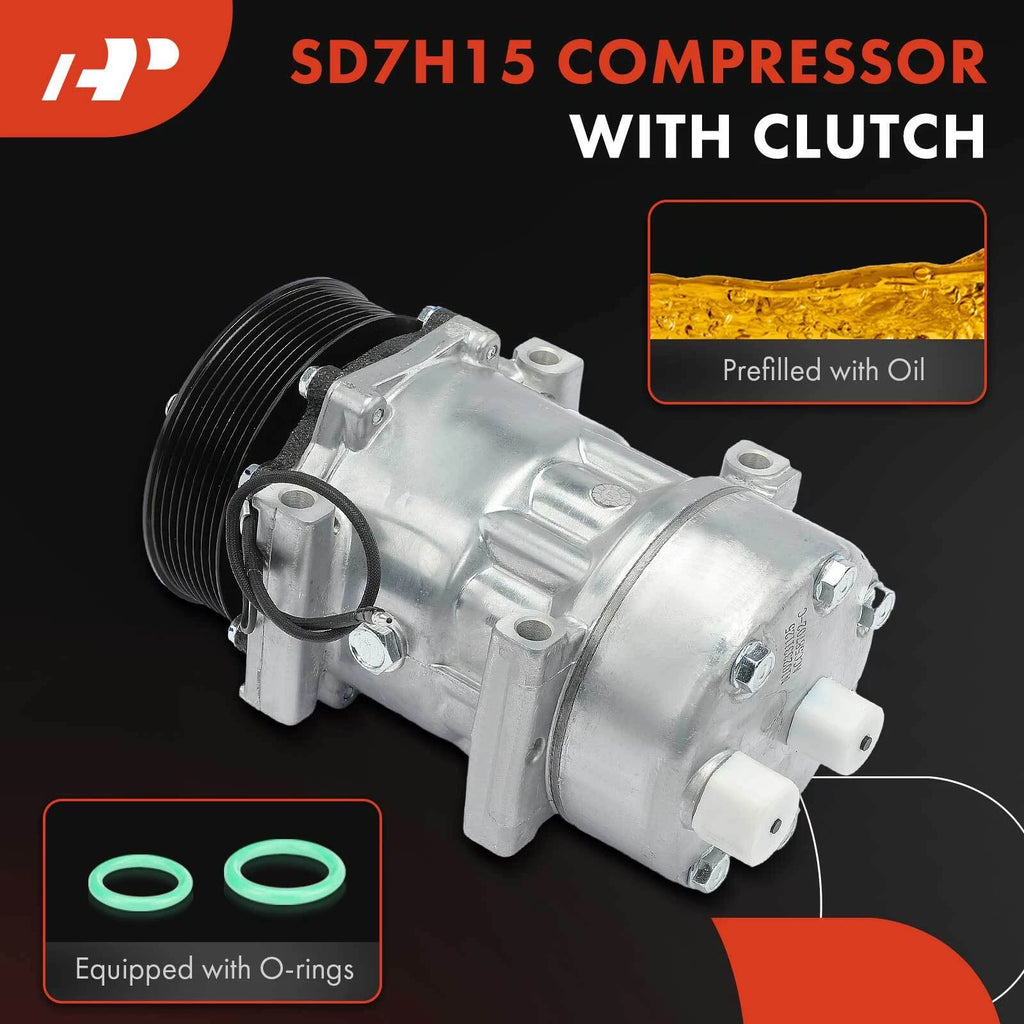 A/C Compressor with Clutch for Ford F-650 F-750 (2004–2013)