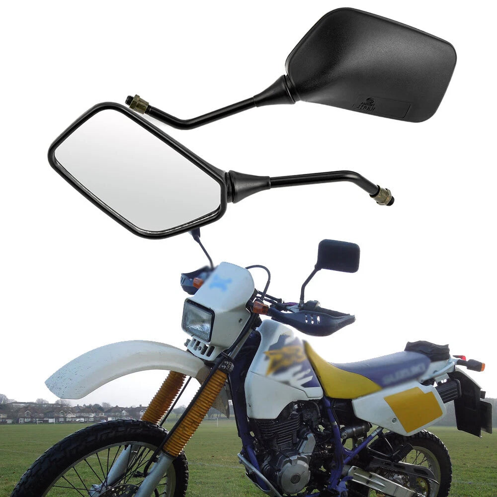 Set of 2 Rearview Side Mirrors for Suzuki DR200 DR350 DRZ400 DR650