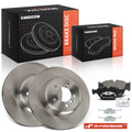 Front Disc Brake Rotors & Ceramic Pads for BMW E60 535i (2008–2010)