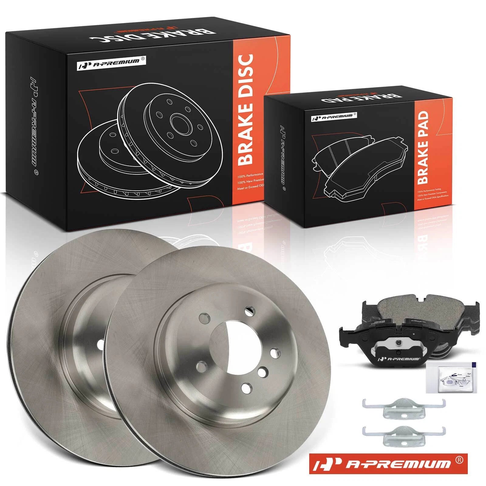 Front Disc Brake Rotors & Ceramic Pads for BMW E60 535i (2008–2010)