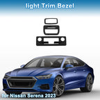 Light Trim Bezel Set for Nissan Serena (2023) Black