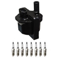 Denso Ignition Coil & 8 Nickel Spark Plugs Kit for C1500 C2500 C3500 Yukon (1990–1999)