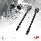 Set of 4 Front Tie Rod End Ball Joints for Nissan Sentra (1995–1999) 200SX (1995–1998)
