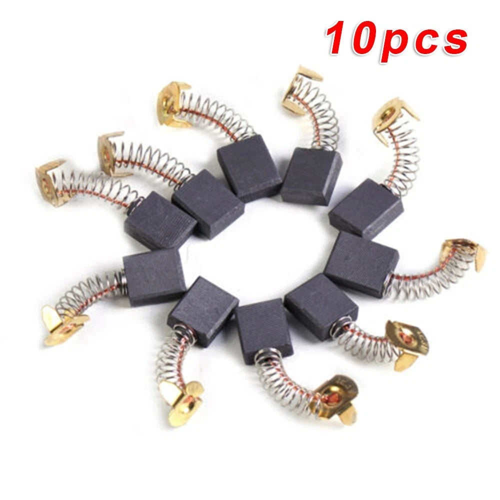 Set of 10 Carbon Brushes for Electric Motor Cut-Off Saw Rotary Tools