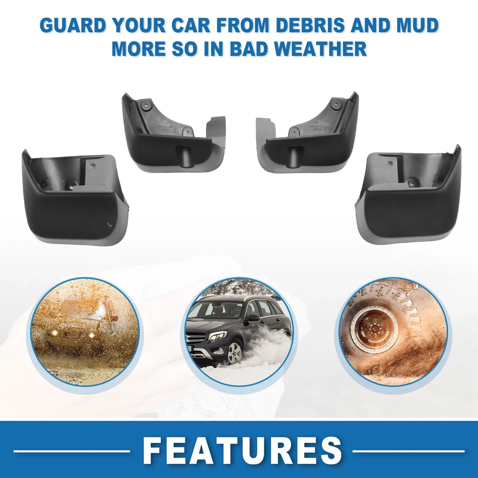 Mud Flap Splash Guard for Subaru Forester (2009–2013)