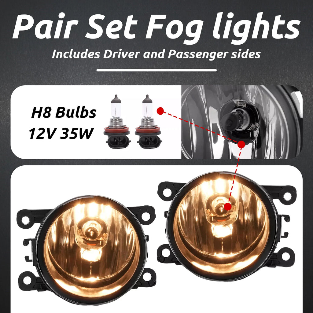 Fog Lights for Ford Explorer (2011–2015) - Driving Bumper Lamps Pair