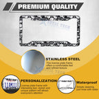 Universal License Plate Frame Stainless Steel for All Makes Models (2010-2019)