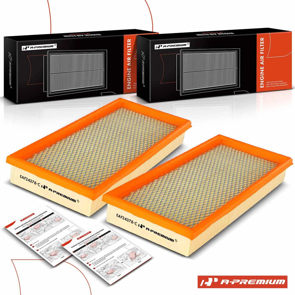 2X Engine Air Filter for Ford F150 F250 F350 F-Super Duty (1987–1997)