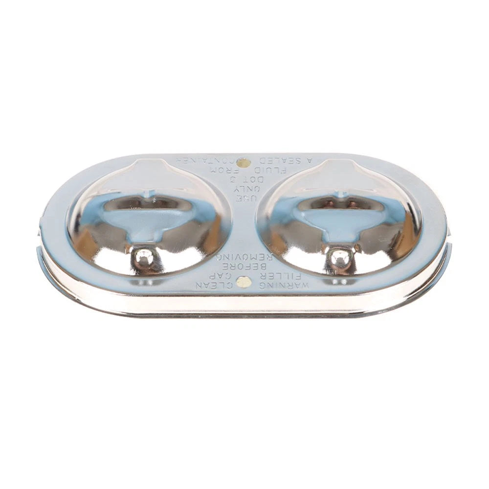 Chrome Master Cylinder Cover with Bails & Gaskets for Chevy Corvette (1967–1982)