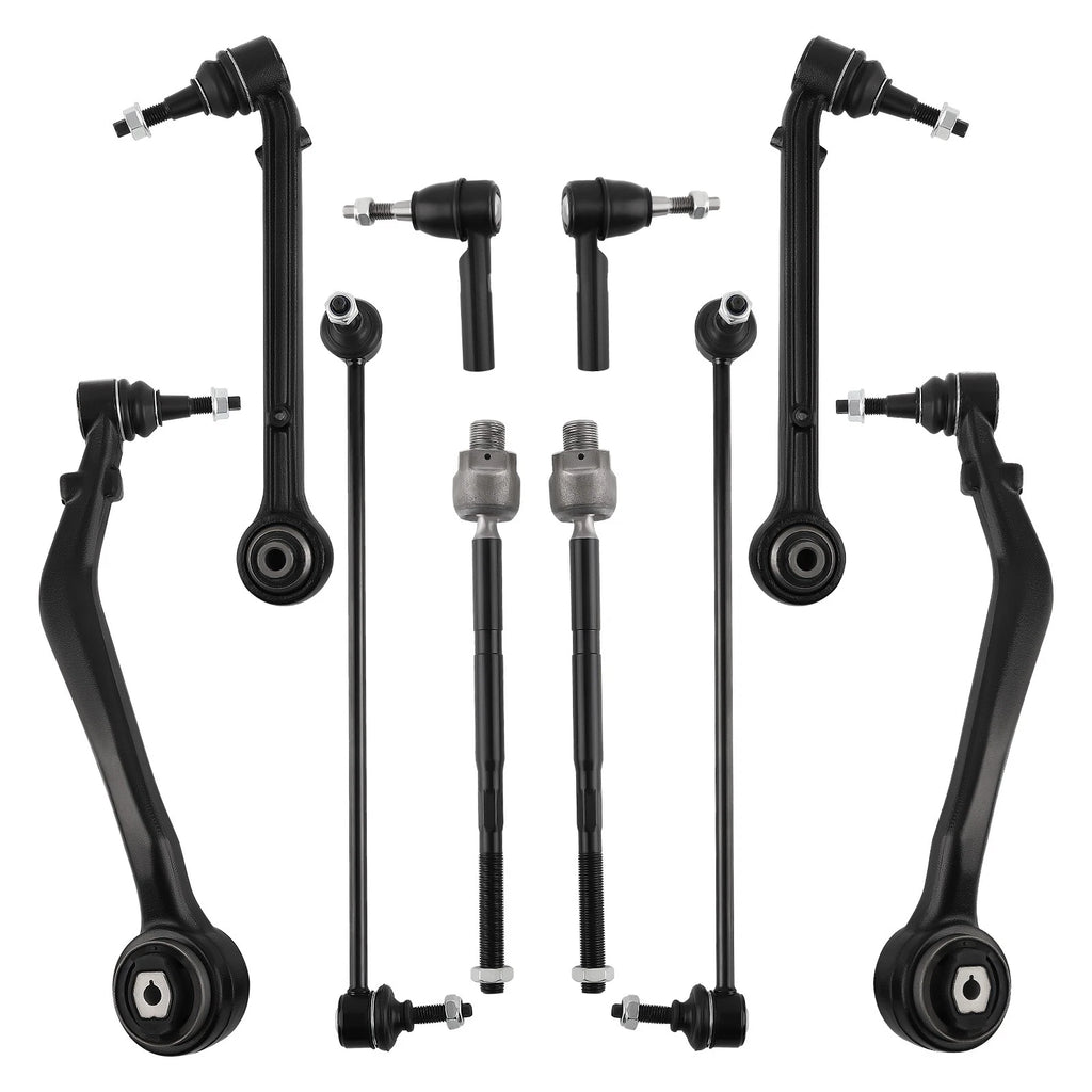 10pcs Front Lower Control Arms, Tie Rods, Sway Bars for Chevy Camaro (2010–2015)