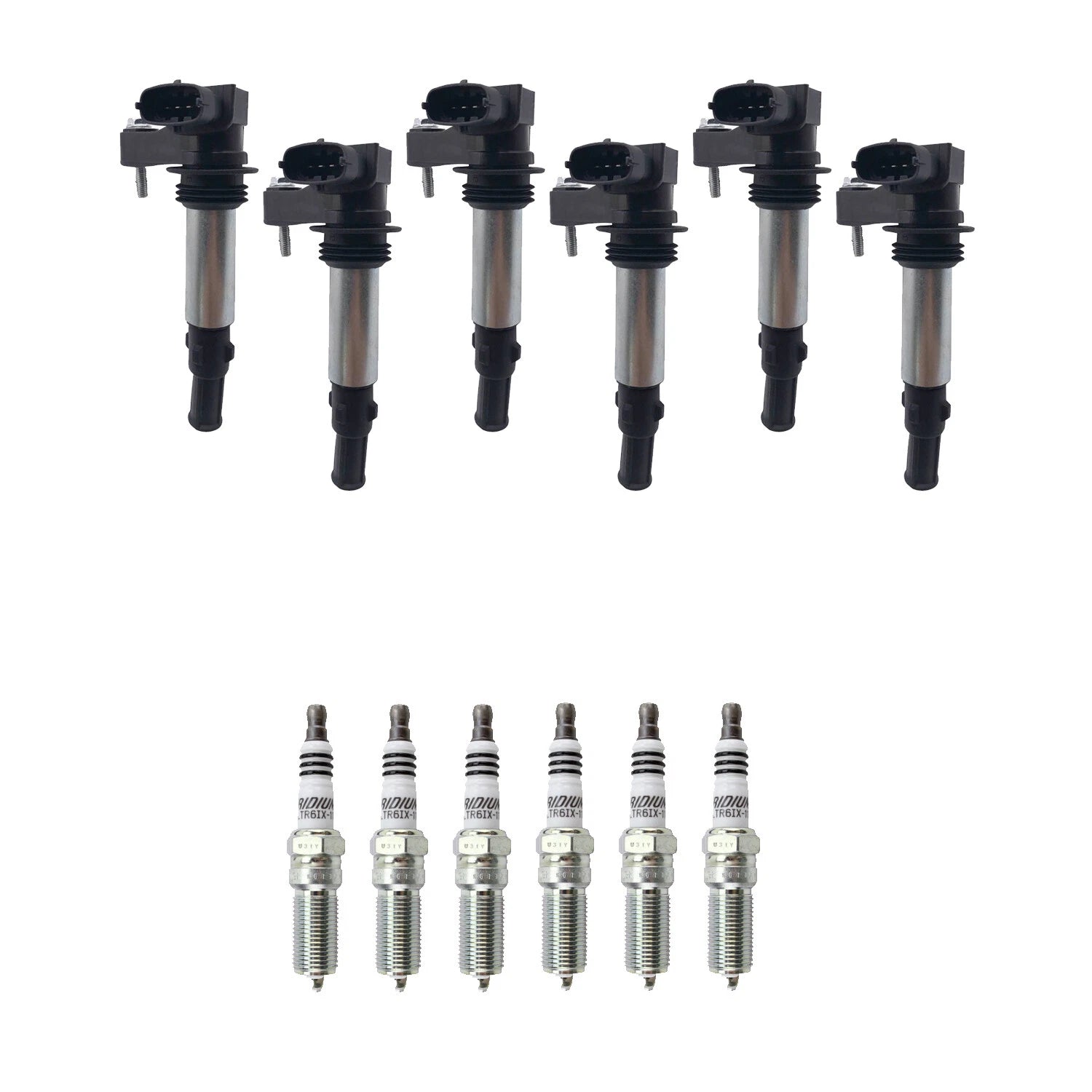 Set of 6 Ignition Coils & NGK Iridium Spark Plugs for CTS STS Rendezvous (2003–2009)