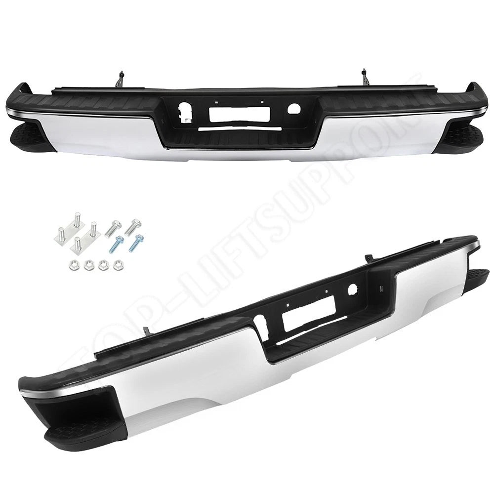 Chrome Rear Bumper Assembly for Chevy Silverado (2014–2018)