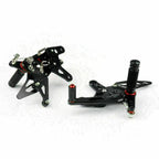Rearset Foot Pegs for Kawasaki ZX6R (2007–2008) Black