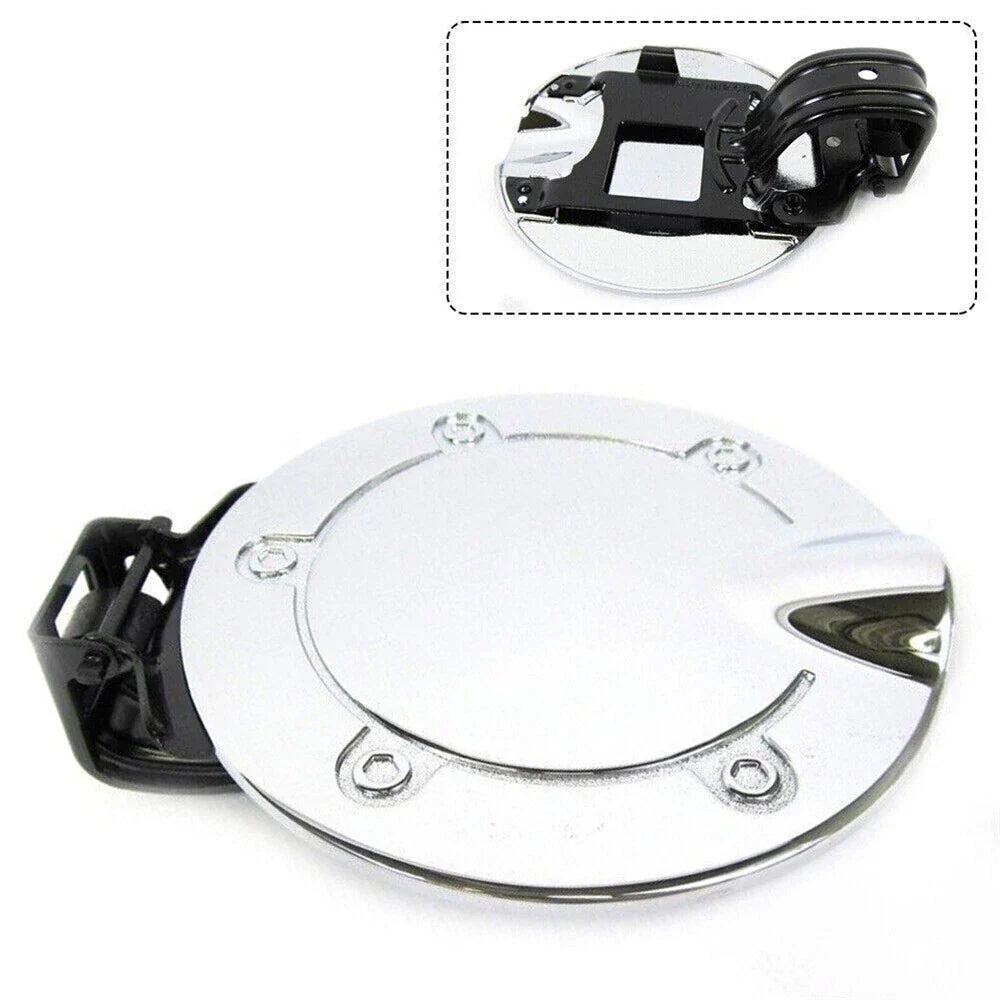 Chrome Gas Fuel Filler Door Cap for Jeep Grand Cherokee, Dodge Durango, Nitro