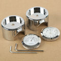 Chrome Dial Clock Temp Thermometer for Suzuki GS VS Chopper (1971–2023)
