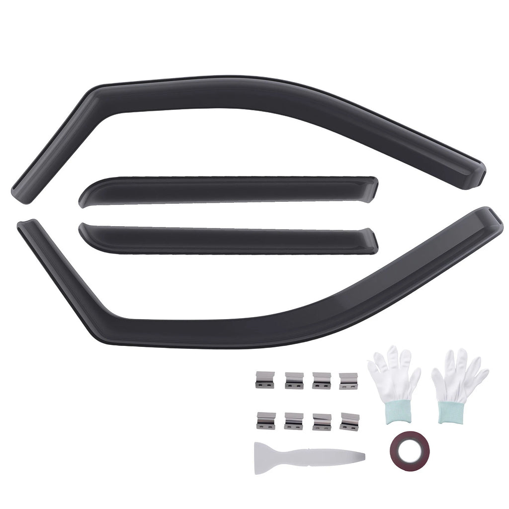 4PC Wind Deflector Kit for Ford F150 (2009–2014) Crew Cab Rain Guards