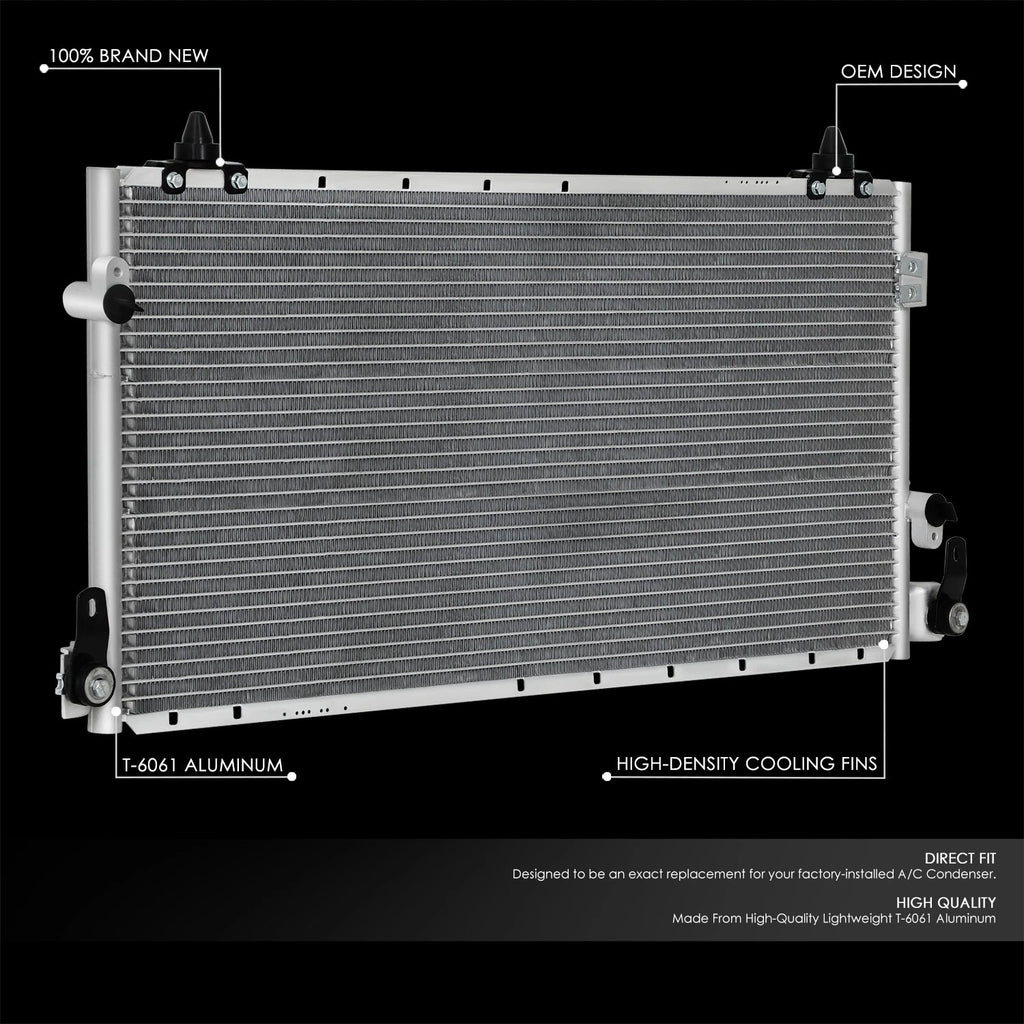 A/C Condenser for Toyota Tundra 2000–2006 (w/ Towing Package, Aluminum)
