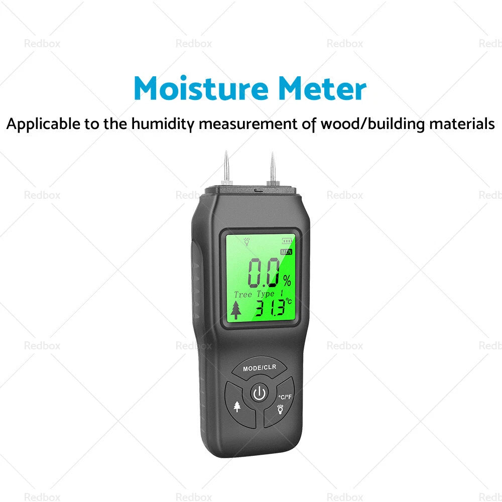 2-Pin Digital LCD Moisture Meter for Wood (Damp Detector)