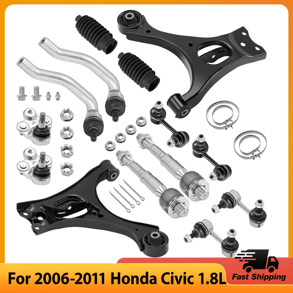 14pc Lower Control Arms with Ball Joint and Sway Bar for Honda Civic (2006–2011)