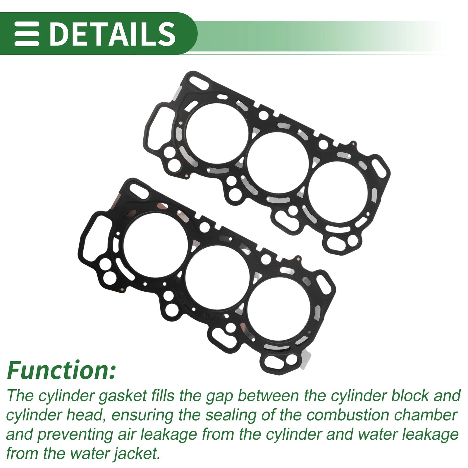 Set of 2 Cylinder Head Gaskets for Honda Accord (2008–2017) No. 12261R70A01