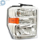 Headlight for Ford E150 E250 E350 (2008-2014) Chrome Housing Halogen