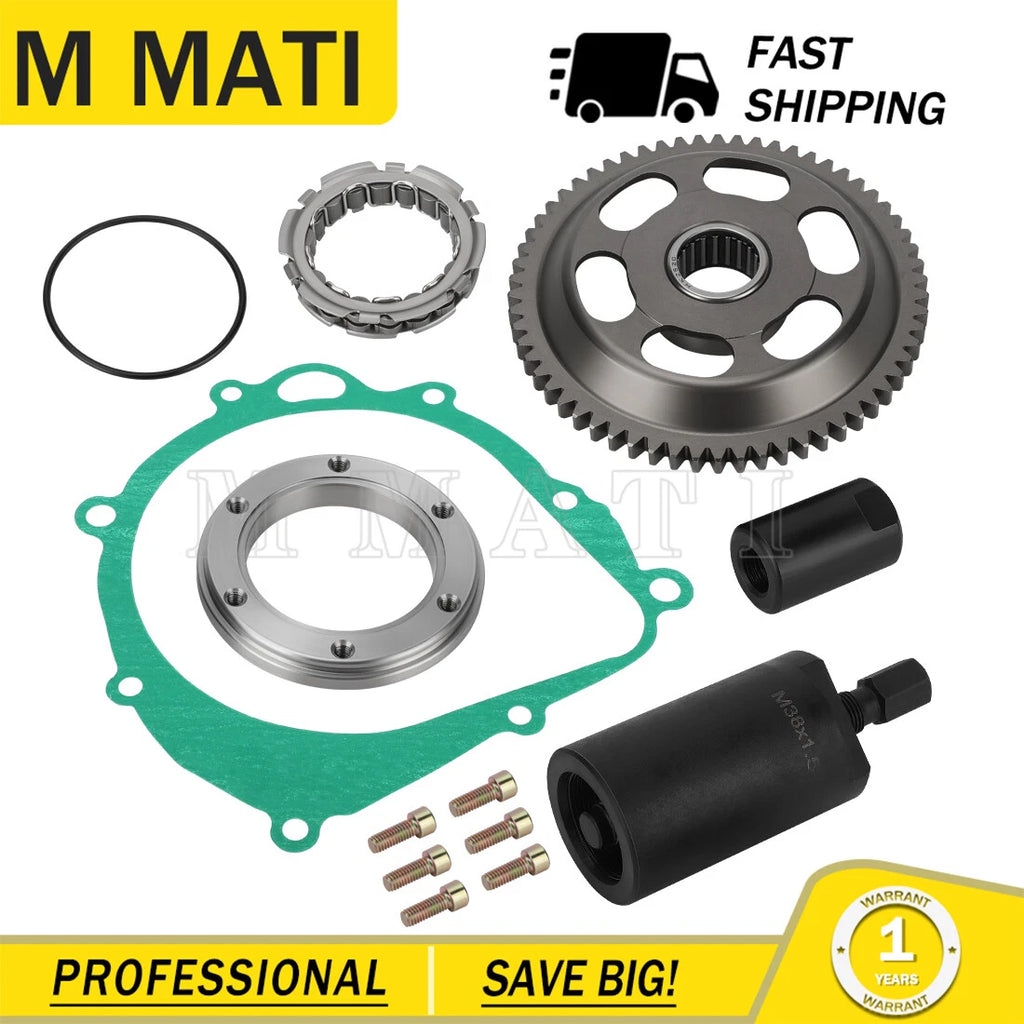 Starter Clutch Bearing Sprag & Idler Gear & Gasket Kit for Suzuki LTZ400 DRZ400 (2003–2009)