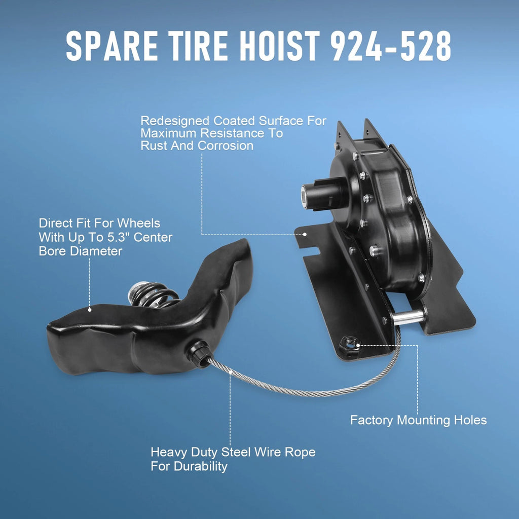 Spare Tire Carrier Hoist Winch for Ford F-250 F-350 F-450 (1999–2007)