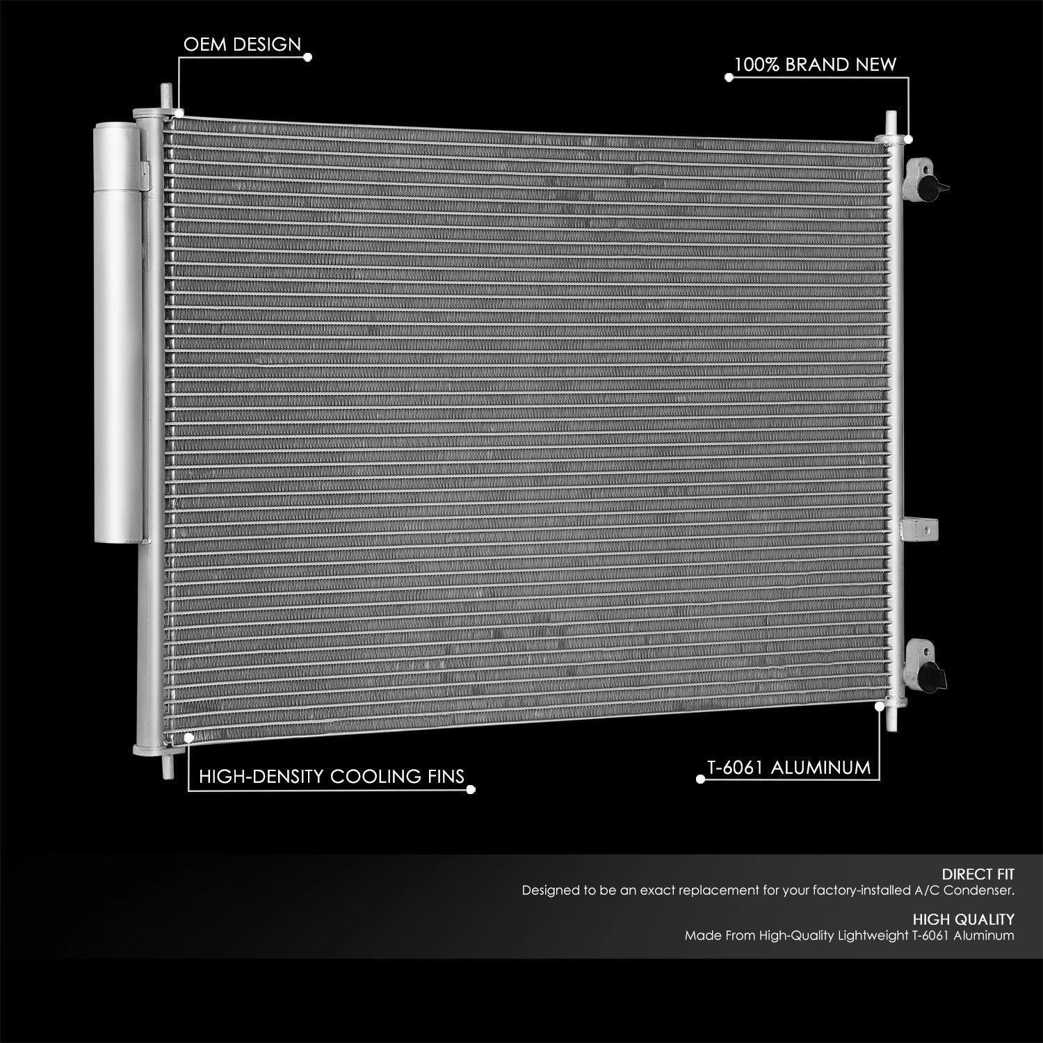 A/C Condenser for Honda Odyssey (2005–2010) DPI 3246 Aluminum OE Style