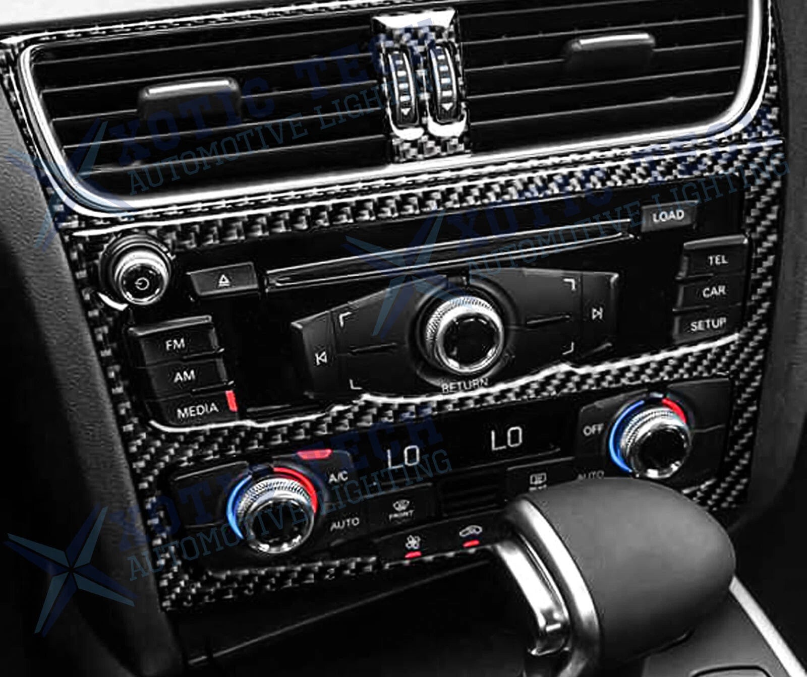 Carbon Fiber Interior Console Panel Cover Trim for Audi Q5 (2009-2017)