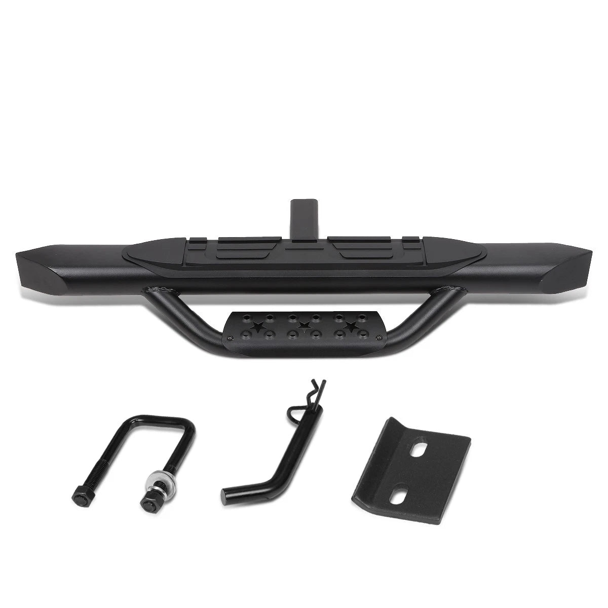 Heavy Duty Aluminum Tow Hitch Step Bar for Truck Bed (2" Receiver)