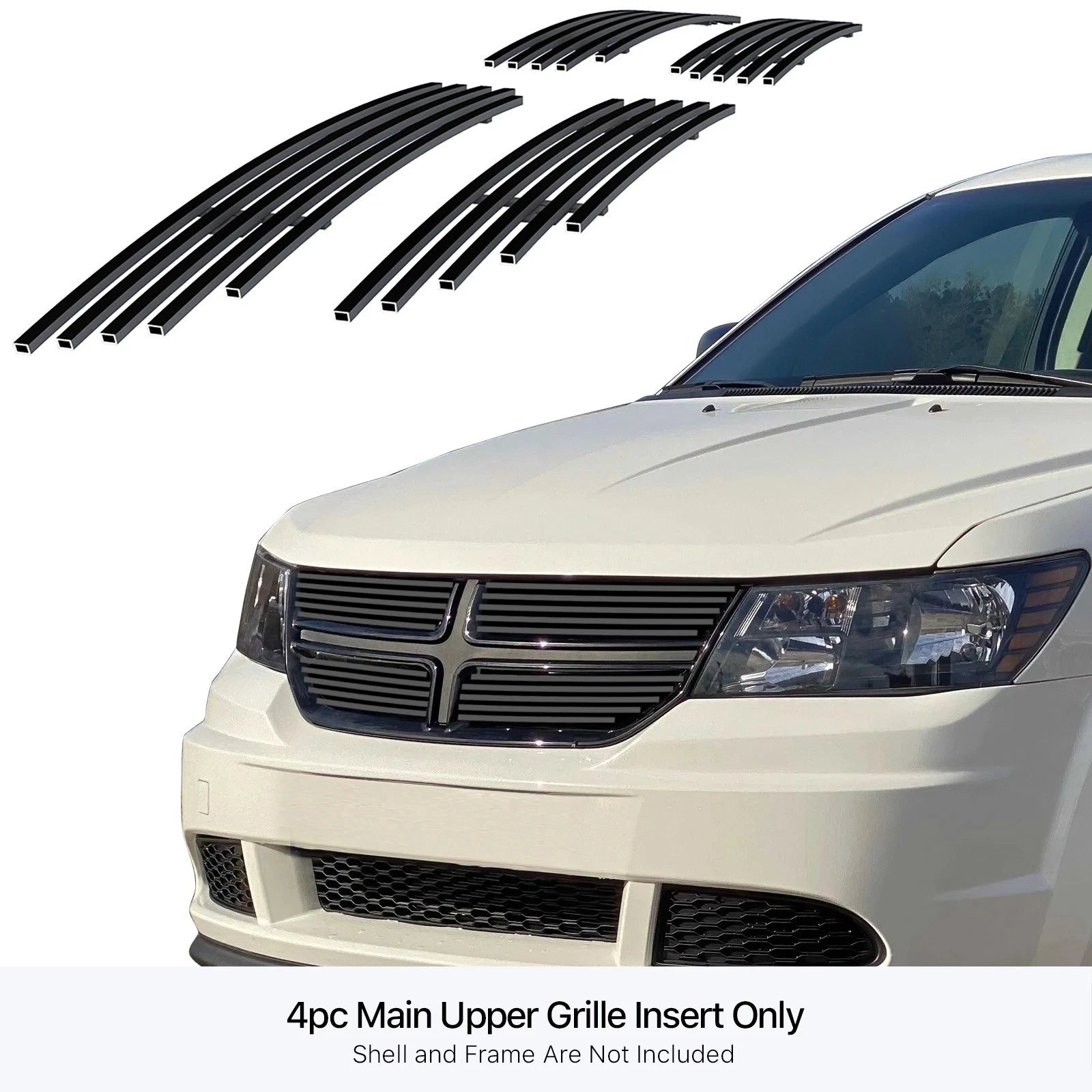 Stainless Black Billet Grille Insert for Dodge Journey (2011-2020)