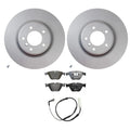 Hella Front Rotors & Low-Met Disc Brake Pad Kit for BMW E90 E93 (2007–2013)