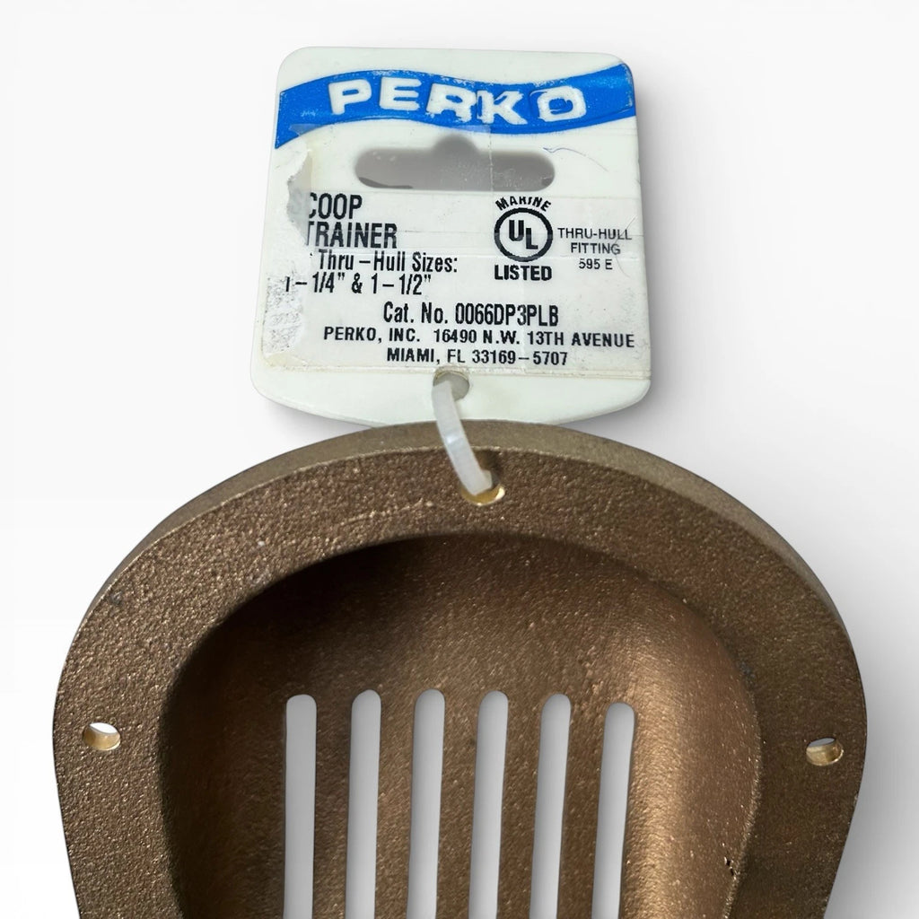 Bronze Scoop Strainer 6 1/4” x 4 1/4” for Thru-Hull (Perko 0066DP3PLB)