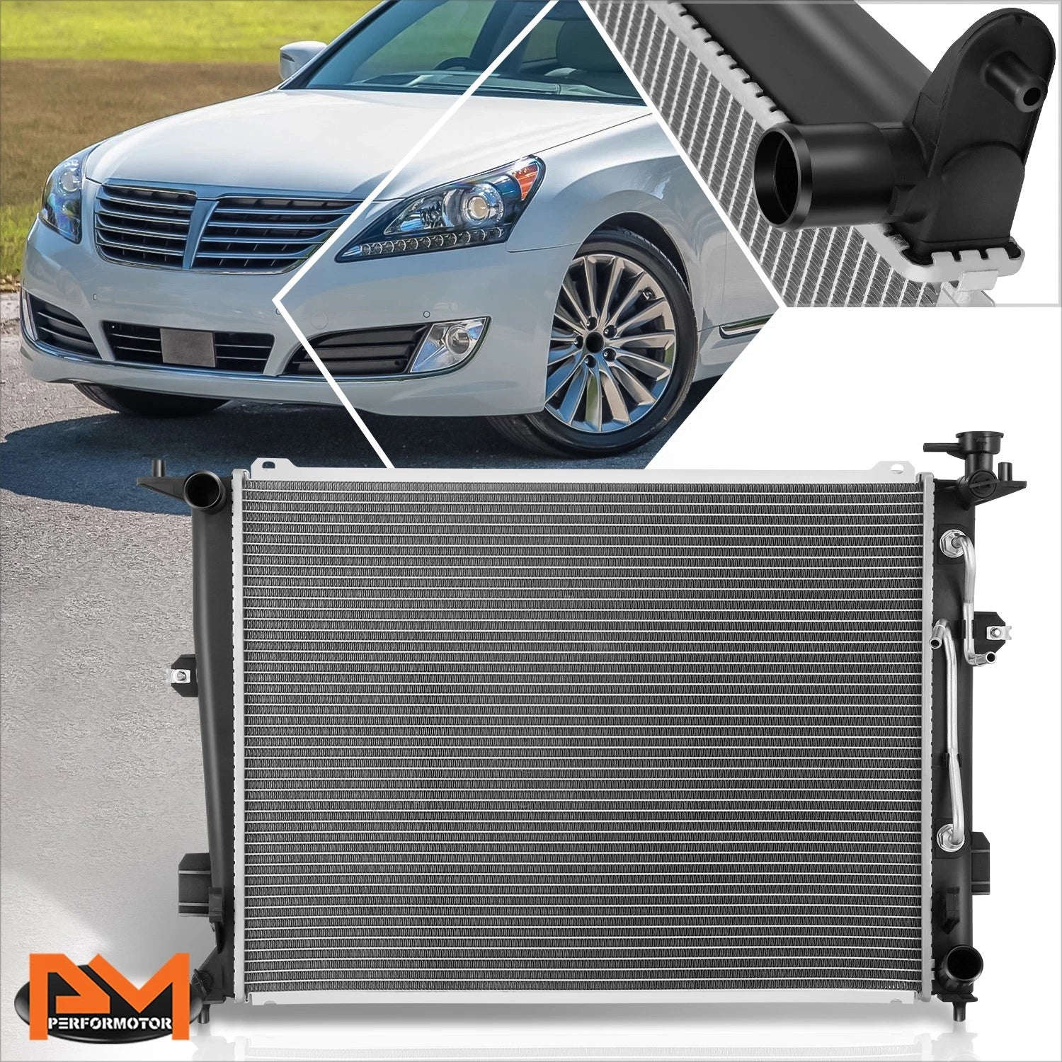OE Replacement Cooling Radiator for Hyundai Equus (2011–2016) DPI-13472